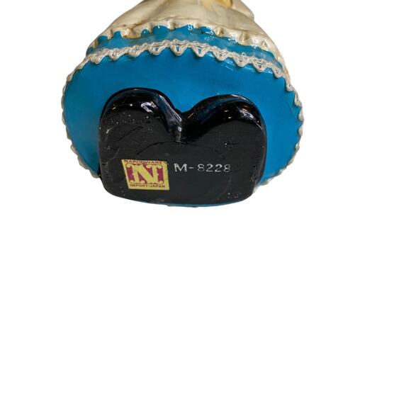 Vintage Napco Japan Papier Mache Pilgrim Girl Figurine M-8228 6" - Picture 7 of 7